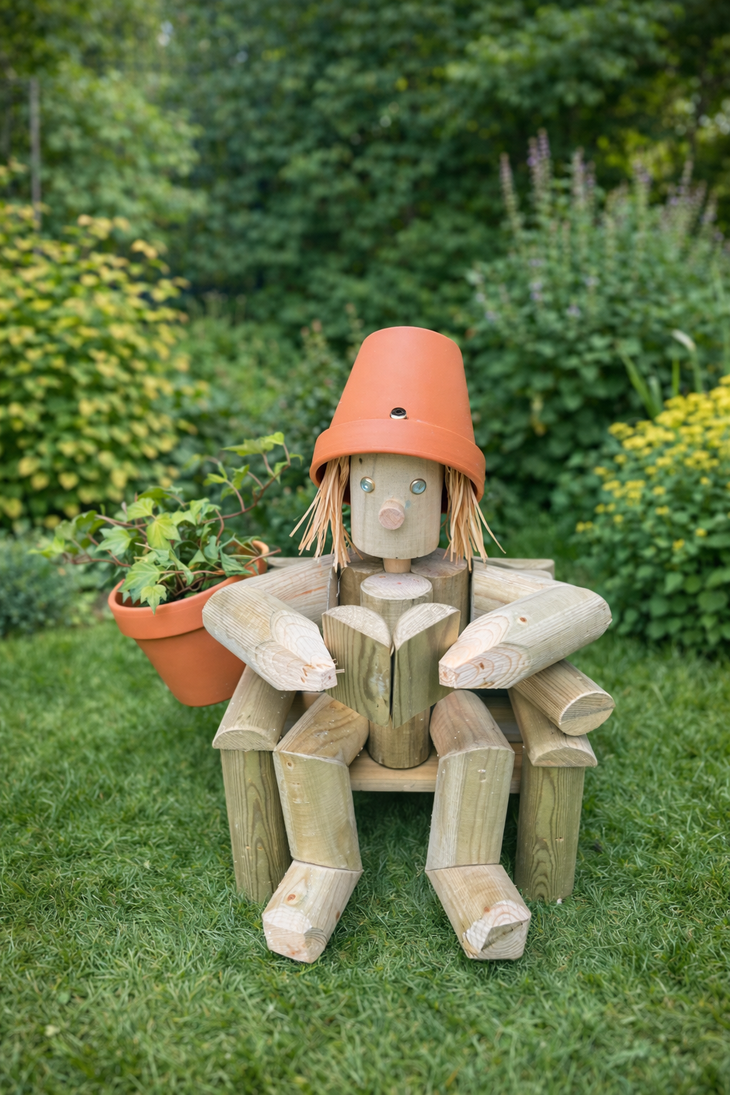 A girl or Boy on a chair reading a book