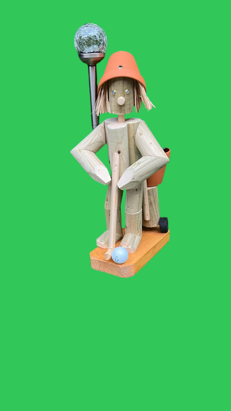 Golf player with solar light