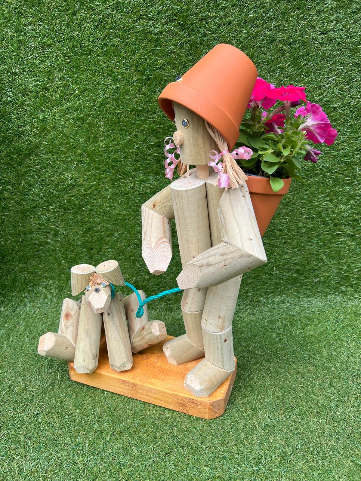 Girl or boy with a dog