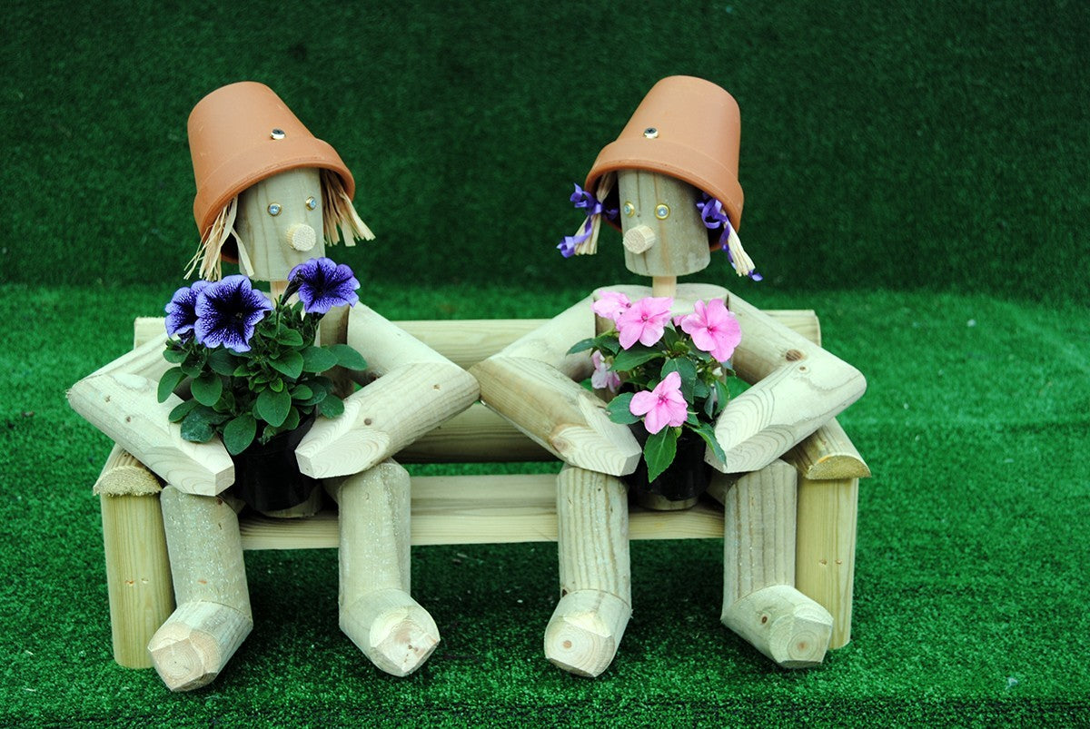 Couple sitting on a bench