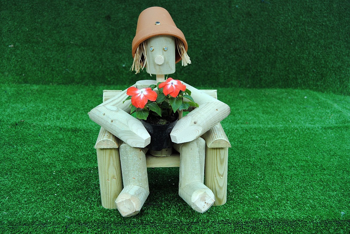 Girl or boy sitting on a chair