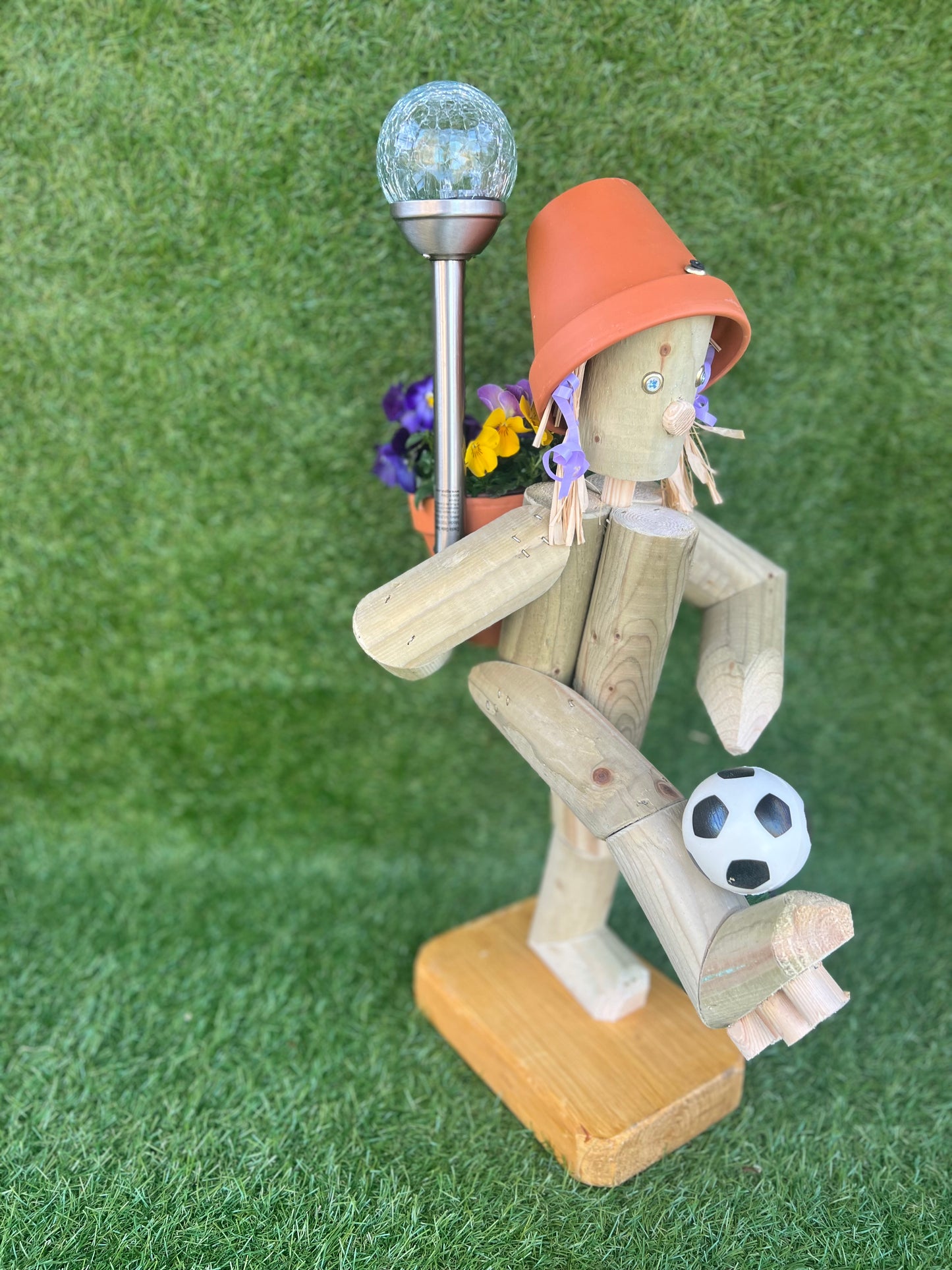 Footballer with solar light