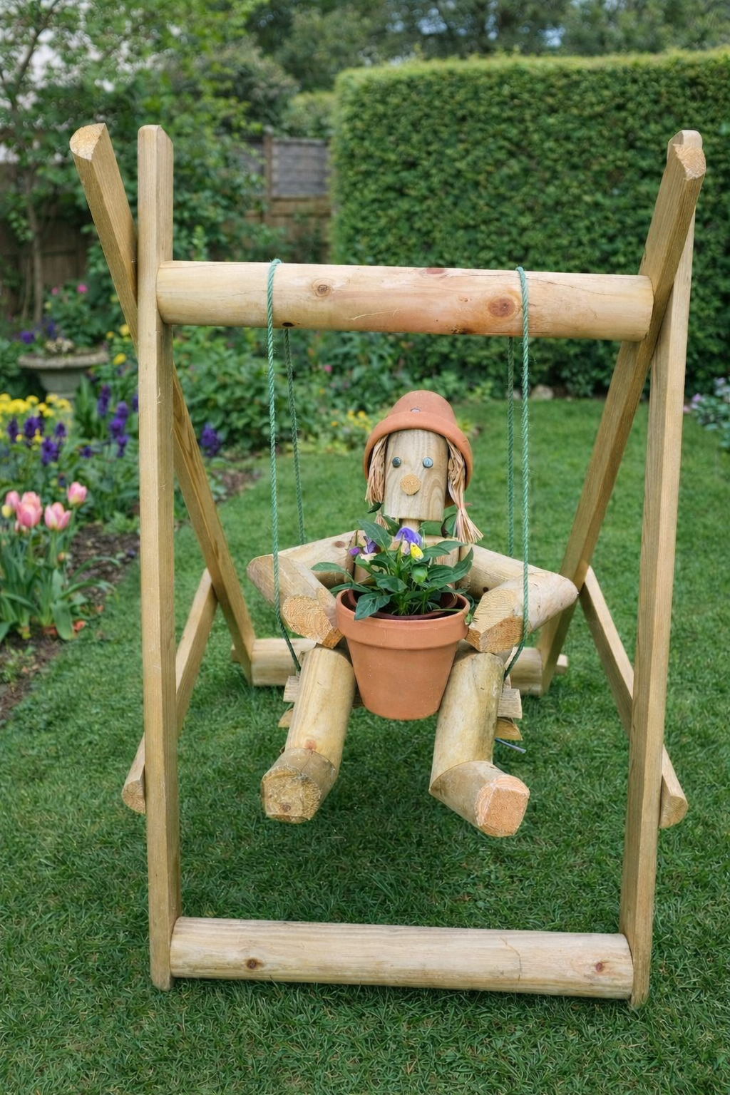 Girl or Boy  sitting on a swing